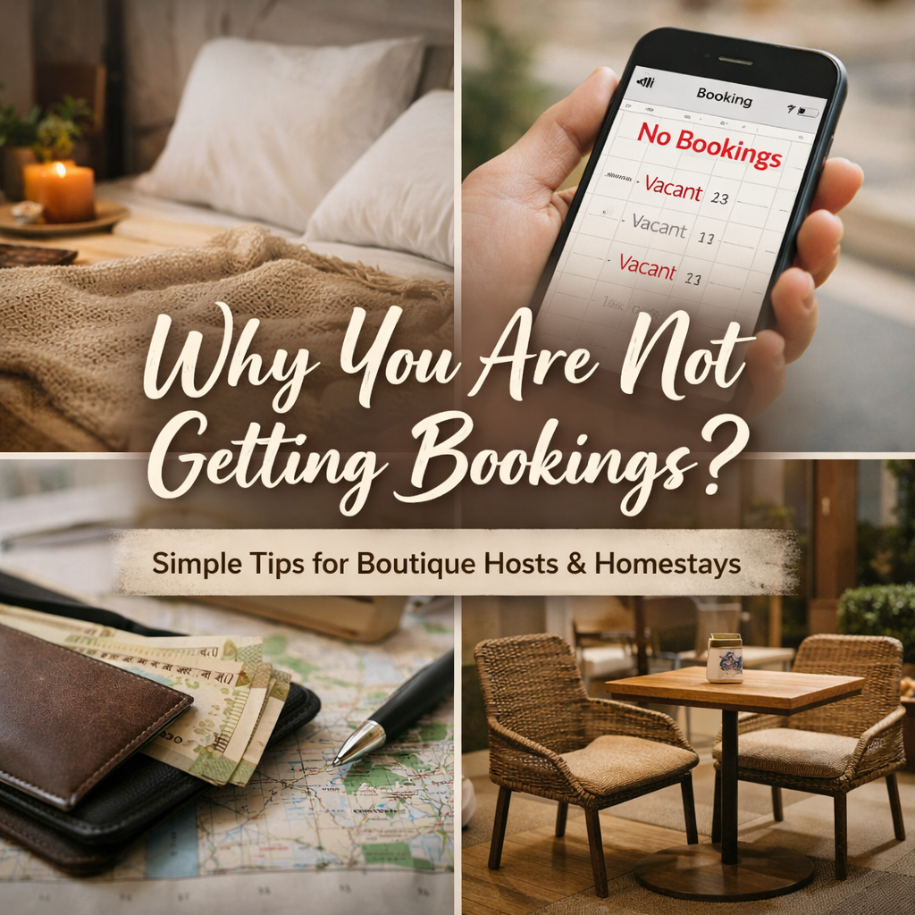Why You Are Not Getting Bookings (2026 Reality for Boutique Hosts & Homestays)